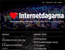 Tablet Screenshot of internetdagarna.se